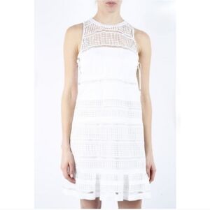 Diesel Black Gold Transparent White Dress Size EU40 (8)